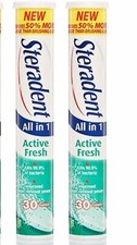 Image of 2 X Steradent Active Fresh 30 Tablets