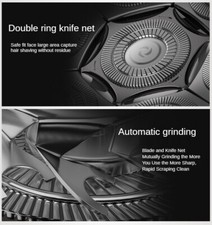 7D Cordless Shaver Hair Trimmer Men’s 5-In-1 Electric Head Shaver Razor Men Wet 4