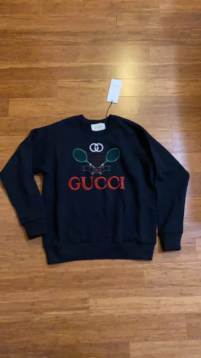 Gucci Tennis Embroidered Sweatshirt size xs