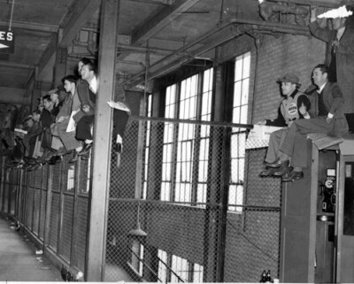 Fans at Cleveland Stadium 1948 World Series Game 5 Photo
