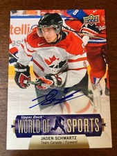 2011 Upper Deck Auto Jaden Schwartz World Of Sports Autograph