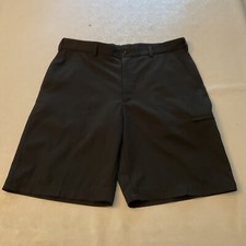 Men  s Pebble Beach Performance Golf Shorts Black Size 34