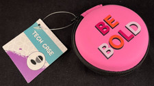 Tech Case - Earbuds Case - Hard Sides - Zipper - Cord Storage - Be Bold
