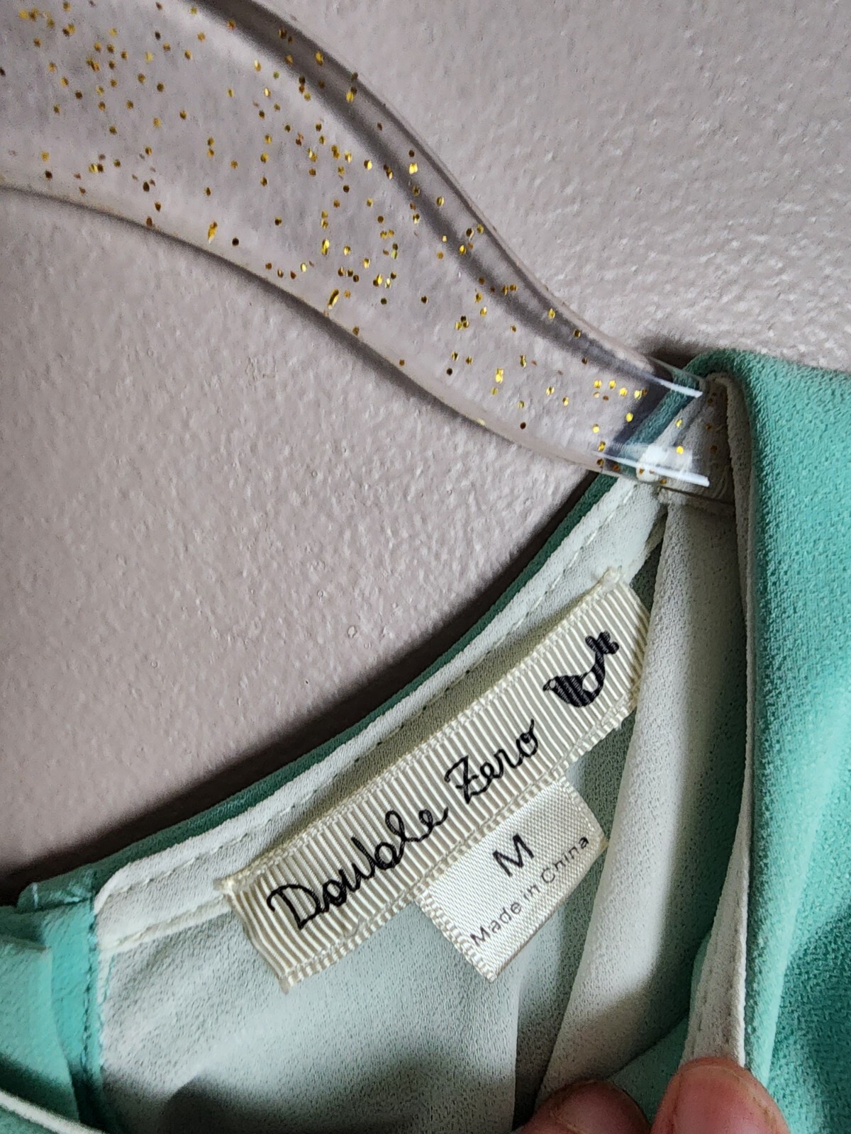 Double Zero Women's Back Button Blouse Size Medium - image 3