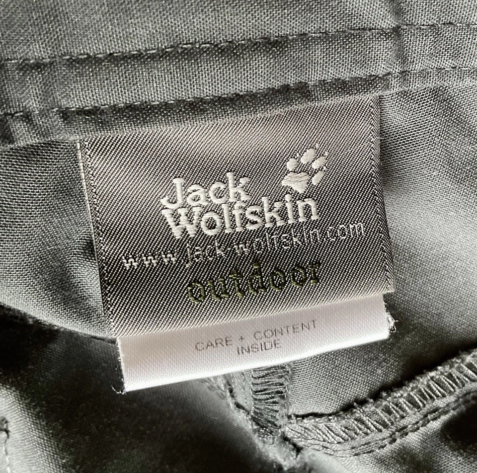 Мужские брюки/шорты Jack Wolfskin на молнии с откидным верхом в стиле чино, серые 38 X 35 - Изображение 4 из 4