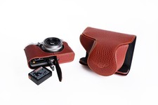 Genuine Real Leather Full Camera Case Bag Cover for FUJIFILM X100F Bottom Open