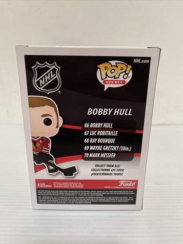 BOBBY HULL SIGNED POP FUNKO FIGURE NHL LEGEND CHICAGO BLACKHAWKS BECKETT COA 3 - Picture 4 of 7