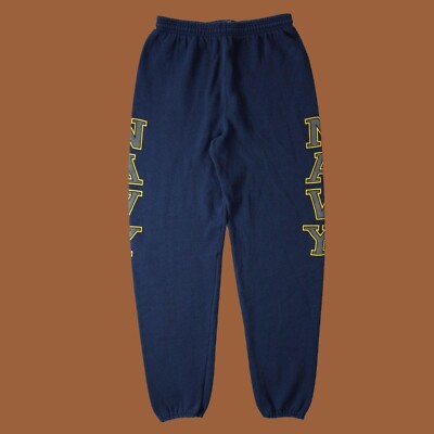 U.S NAVY AUTHENTIC MILITARY SWEATPANTS BLUE LARGE. X-LARGE