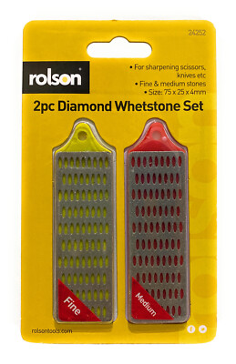 Rolson Sharpener Diamant Schärfen Schere Messer - fein & mittel