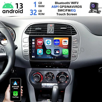 Für Fiat Bravo 2007-2012 Autoradio 32GB Android 13 +Kam CarPlay GPS Navi BT WIFI