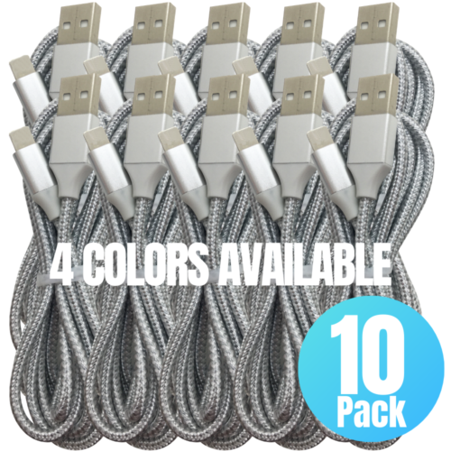Wholesale Bulk 6Ft USB Charger Charging Cable Lot For iPhone 14 13 12 11 XR 8 7 - Picture 1 of 14