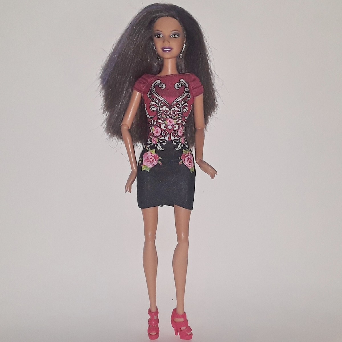 barbie black and pink dress Tagged Roses Mini Dress w Matching HEELS Fairy tale fashion Maggy London G5436M Floral Color:Taupe out add an extra