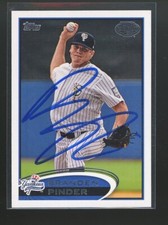 2012 Topps Pro Debut BRANDEN PINDER Signed Card autograph AUTO YANKEES RC