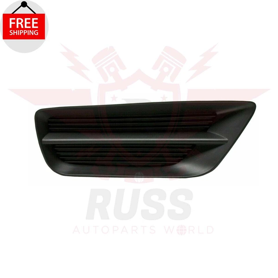 New Front Fog Hole Cover Left & Right Textured Black Fits 2013-2015 Honda Accord - Image 3 of 4