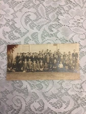RPPC Boys School Photo Teachers and Students Well Dressed Suits