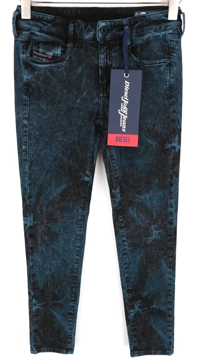 DIESEL Sweat Jogg Denim D-Ollies-SP-NE 084AF Women Jeans W24 Slim Blue Girl