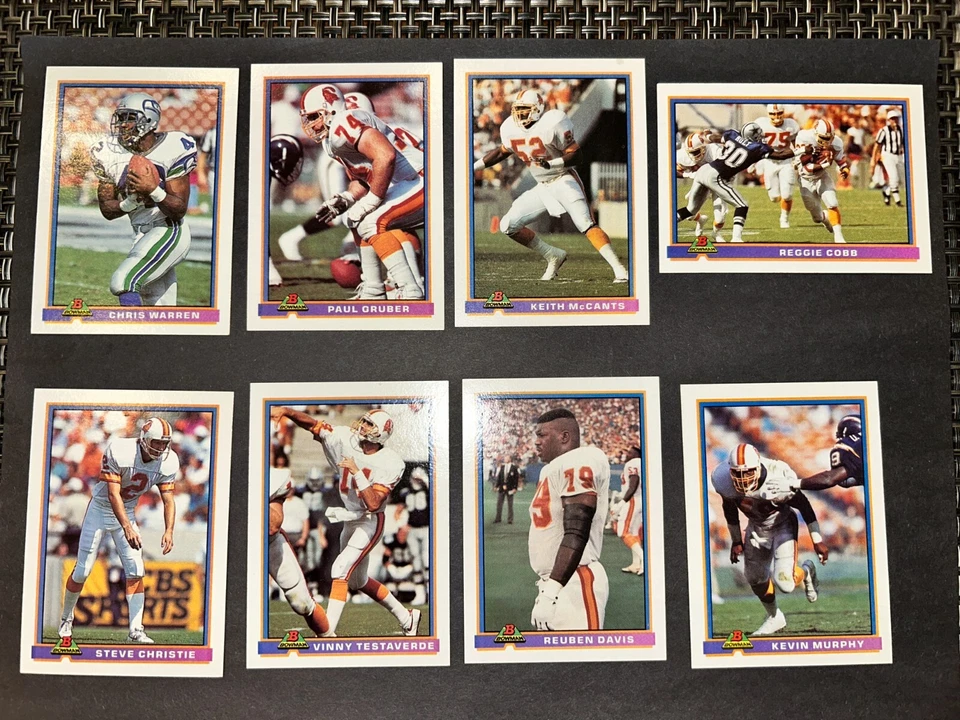 1991 BOWMAN FOOTBALL CARDS 8-553 YOU CHOOSE NFL TOPPS FREE SHIPPING - Image 2 of 4