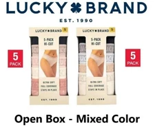 Lucky Brand Ladies' Hi Cut Panties - 5-pack - Ultra Soft Full Coverage - 1527171