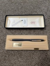 Vintage Cross Ball Point Pen Classic Black 2502 with Box And Original Manual