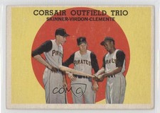 1959 Topps High # Bob Skinner Bill Virdon Roberto Clemente #543 HOF 8m0