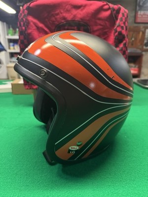 Bell Custom 500 Helmet Large L Black Orange | eBay