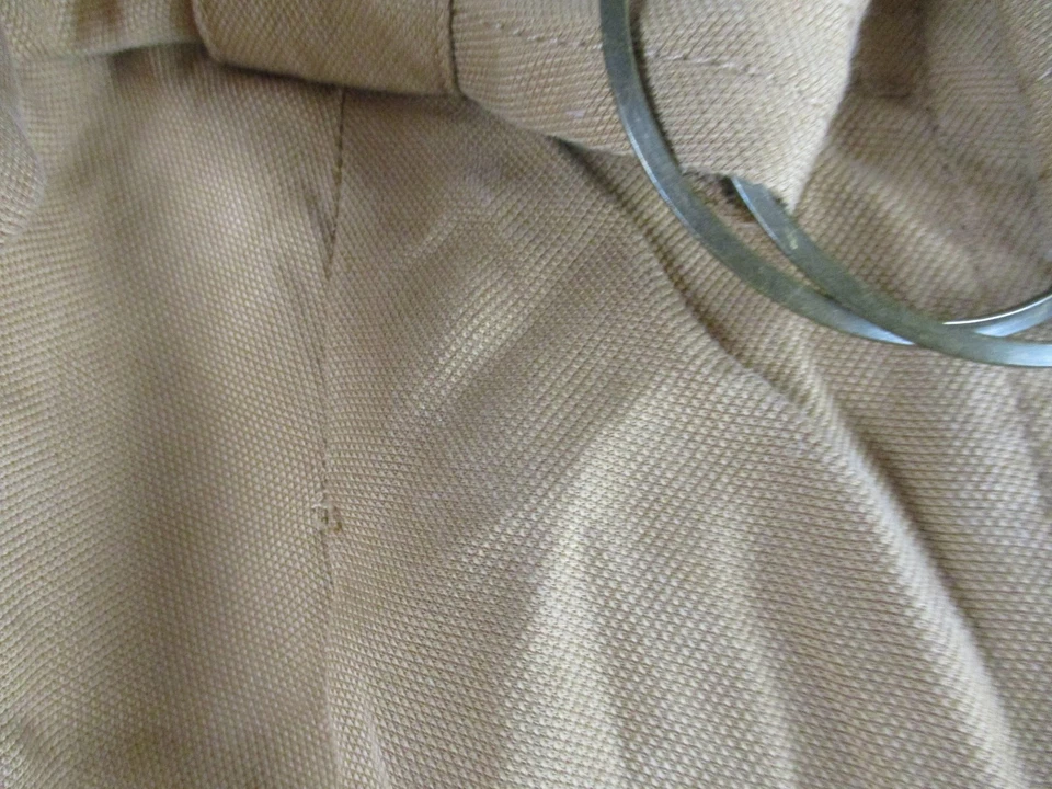 Witchery womens wide leg chino pants tan /brown 12 high waist belted - image 3 of 4