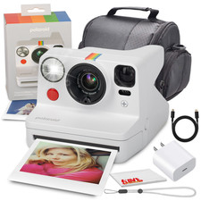 Polaroid Now Gen 3 White Instant Camera Bag Bundle