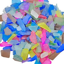 14oz Colorful Frosted Sea Glass Pieces for Crafts Small,