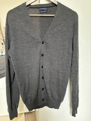Mango Premium Merino Wolle Cardigan Strickjacke Gr. L