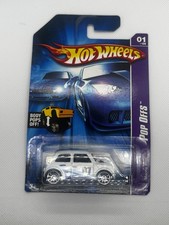 2007 HOT WHEELS MORRIS MINI COOPER #07 HW POP-OFFS WHITE 1:64 DIECAST 2 1/8" CAR