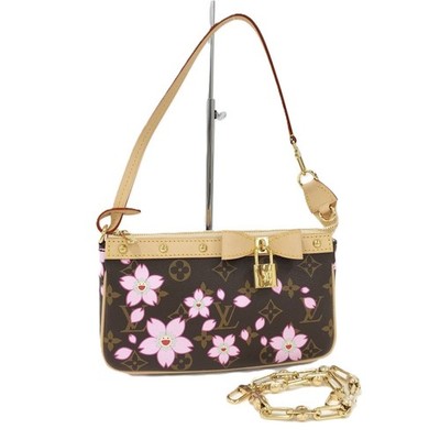 小物 takashi Louis Vuitton Pochette Accessoire Takashi Murakami Monogram Sakura