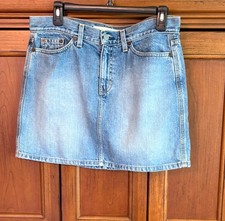 Gap Jeans Blue Denim Skirt Short Size 8 Regular Y2K 2003 Excellent Condition