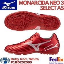 Mizuno Soccer Shoes MONARCIDA NEO 3 SELECT AS P1GD252560 Ruby Red / White WIDE