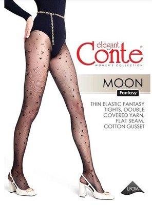 Conte MOON Fashion Tights for Women   Sexy Sheer Pantyhose with Pattern