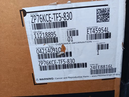 Emerson ZP76KCE-TF5-830 Compressor