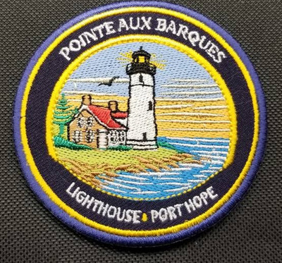 Port Hope MI Pointe Aux Barques Lighthouse Patch approx 3.5'' Iron On