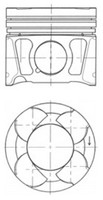 Kolbenschmidt Kolben 41070600 FüR Opel Fiat Astra Freemont Insignia Zafira Delta