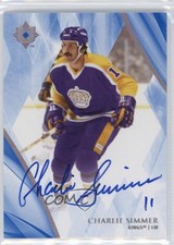 2023-24 Upper Deck Ultimate Collection Legends Auto Charlie Simmer #97 Auto ey6