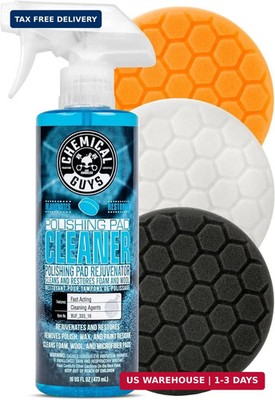 Chemical Guys 5.5'' Buffing Pad Sampler Kit - 4 Piece Detailing Set with 3 Profes