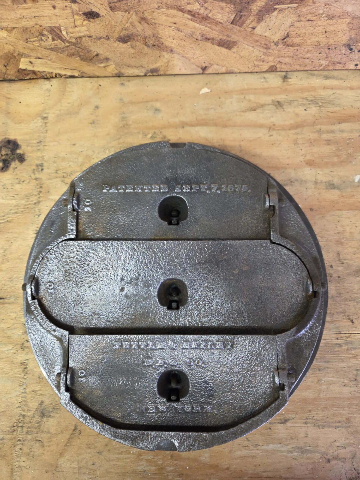 Cast Iron Round Floor Wall Grate Register Tuttle And Bailey Pat 1875 New York 