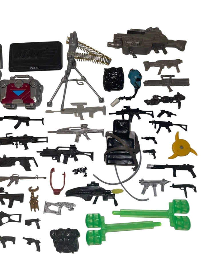 Lote de 332 accesorios armas G.I./GI Joe 25 aniversario/ETC originales de la década de 2000 Foto 4 de 4