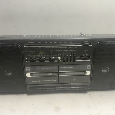 Vintage GE Boombox Radio Cassette Tape Player Model 3-5456A