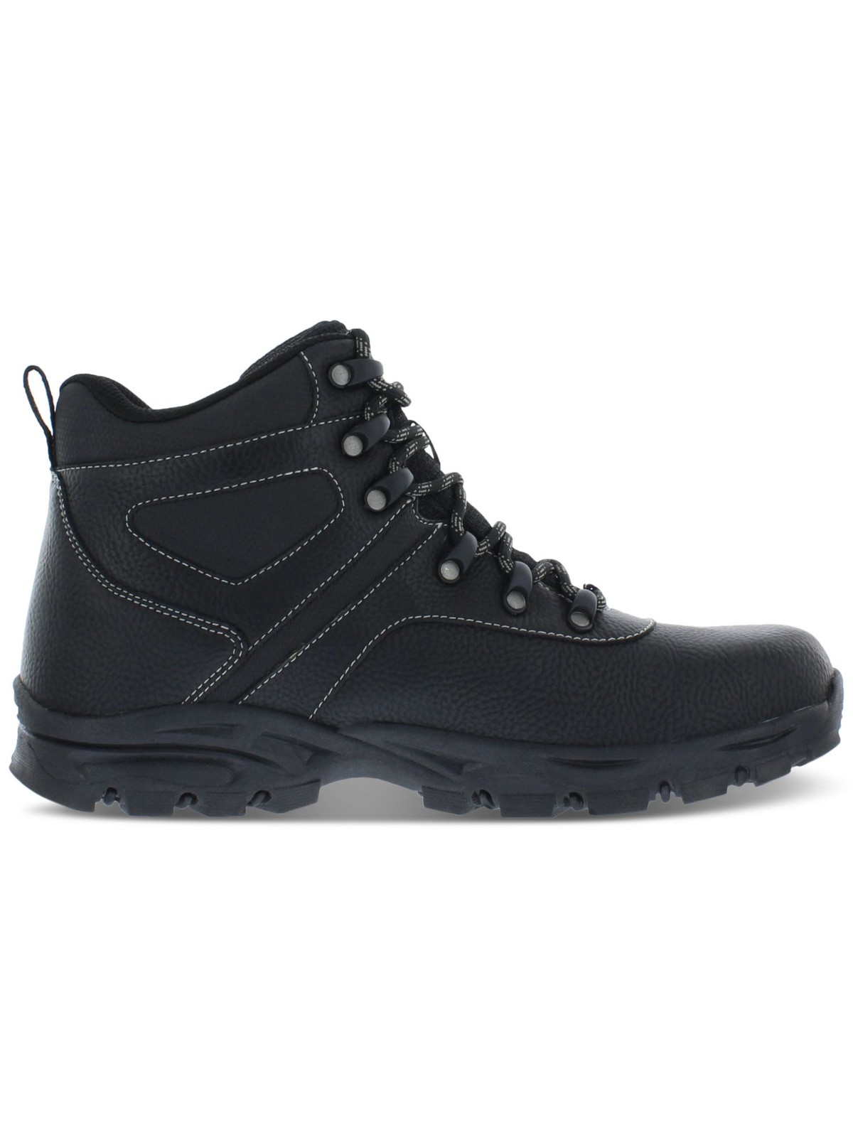 WEATHERPROOF VINTAGE Mens Black 1 Platform Jasper Block Heel Hiking Boots 8 M