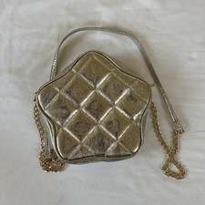 Girls' Metallic Star Crossbody Bag - Cat Jack Gold Purse Handbag For Kids NEW