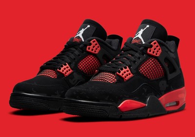  Jordan 4 Retro Red Thunder Men's Size US 7-12