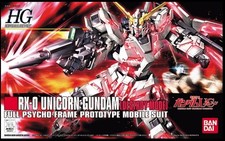 Bandai Hobby HGUC #100 RX-0 Unicorn Gundam Destroy Mode HG 1/144 Model Kit USA