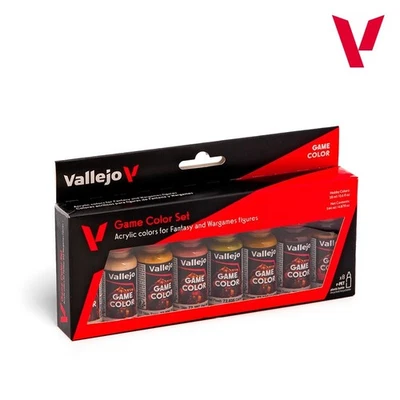 ACRYLICOS VALLEJO Vallejo Game Color Skin Tones Paint Set 8x18ml Bottles VAL72187