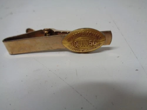 1956 Hillsdale College MIAA Football Champions Tie Bar Michigan