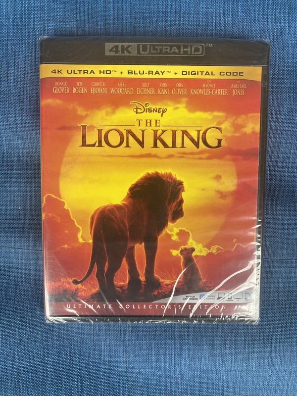 The Lion King (4K Ultra HD/Blu-Ray/Digital 2019) BRAND NEW SEALED