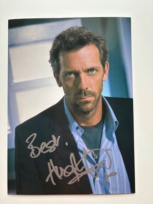 Hugh Laurie pre-printed autograph 5x7 Dr House actor, Hollywood, movies, series
